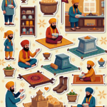 Indian Gods - Religious - Stickers Sheet v55